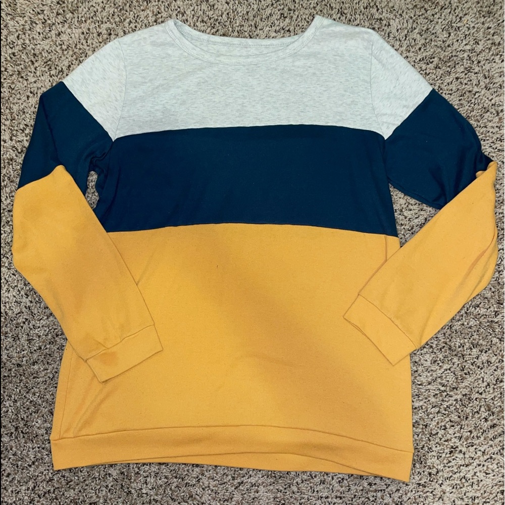 Striped sweater from Amazon. Size XL.